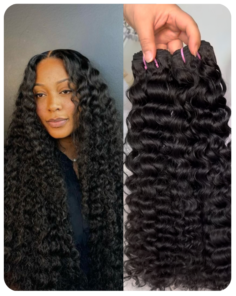 Raw Hair Bundle 1Pc Deep Wave