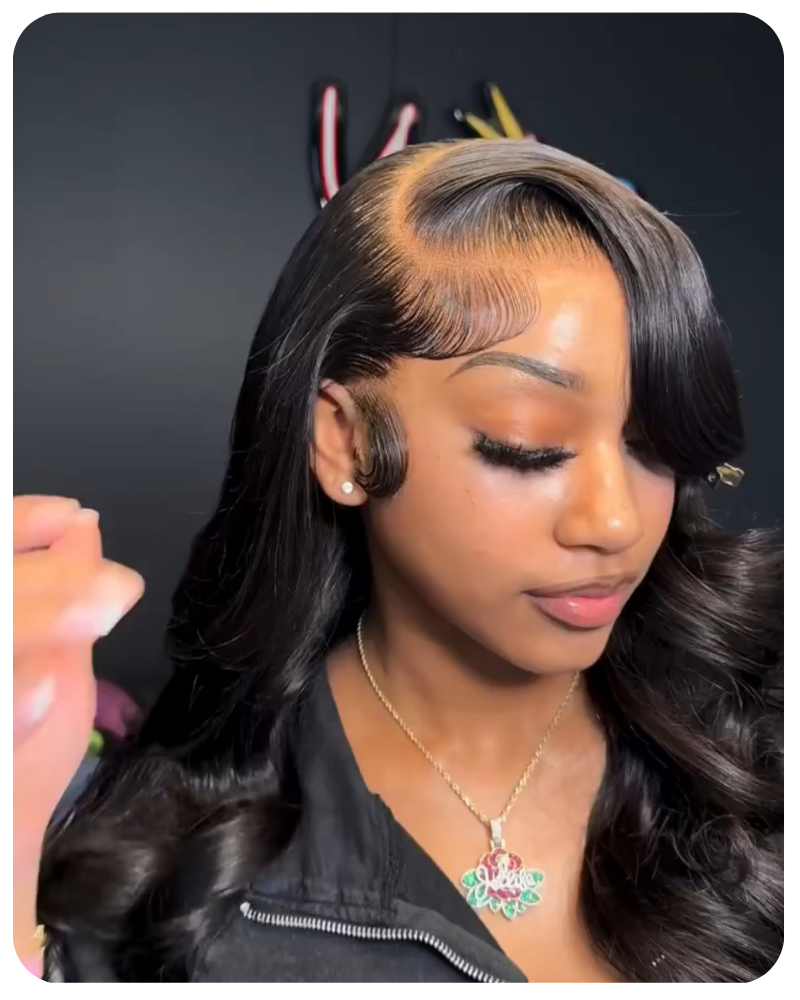 Raw hair Silky Body Wave Pre Plucked HD Lace Wig