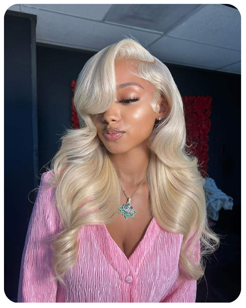 613 Blonde Real HD Lace 13x4 Full Frontal Wigs Body Wave