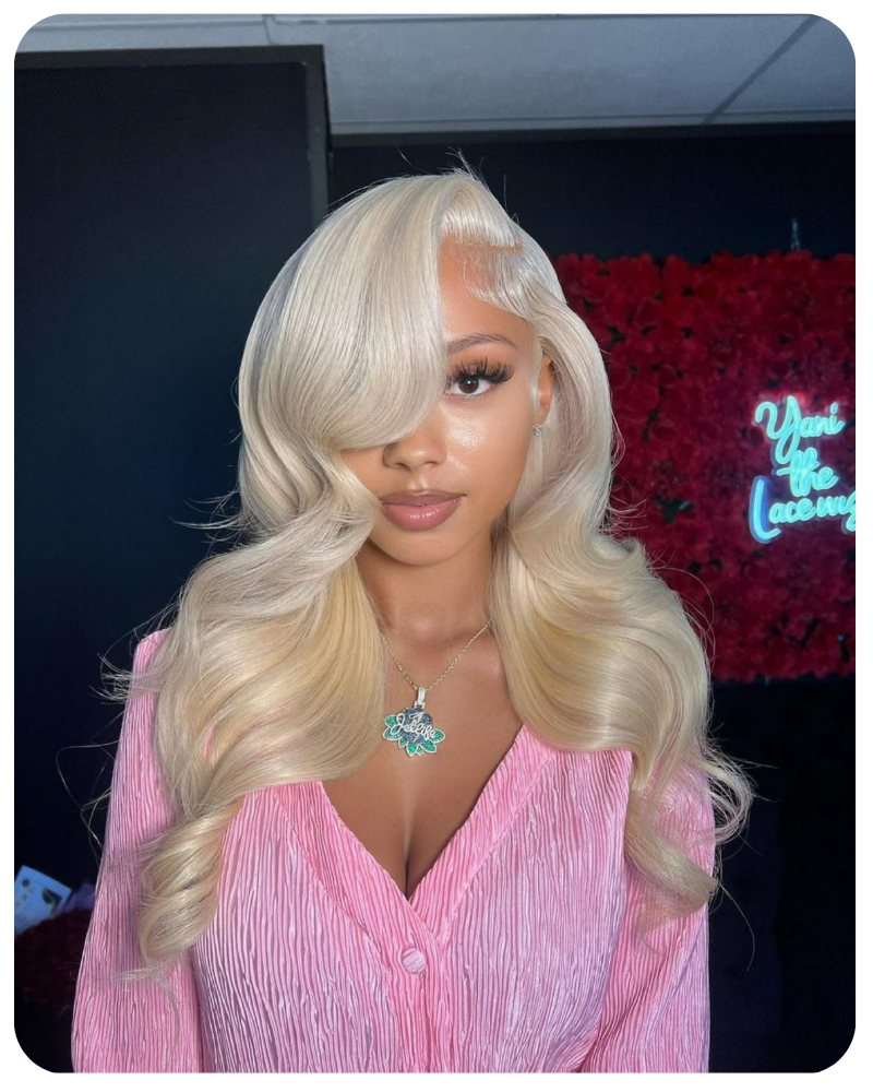 613 Blonde Real HD Lace 13x4 Full Frontal Wigs Body Wave