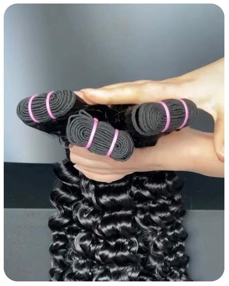 Raw Hair Bundle 1Pc Deep Wave