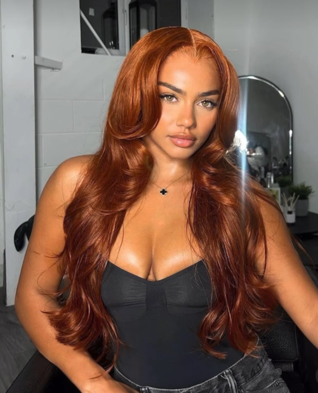 Copper Red Brown Real HD Lace 13x6 Body Wave Frontal Wigs