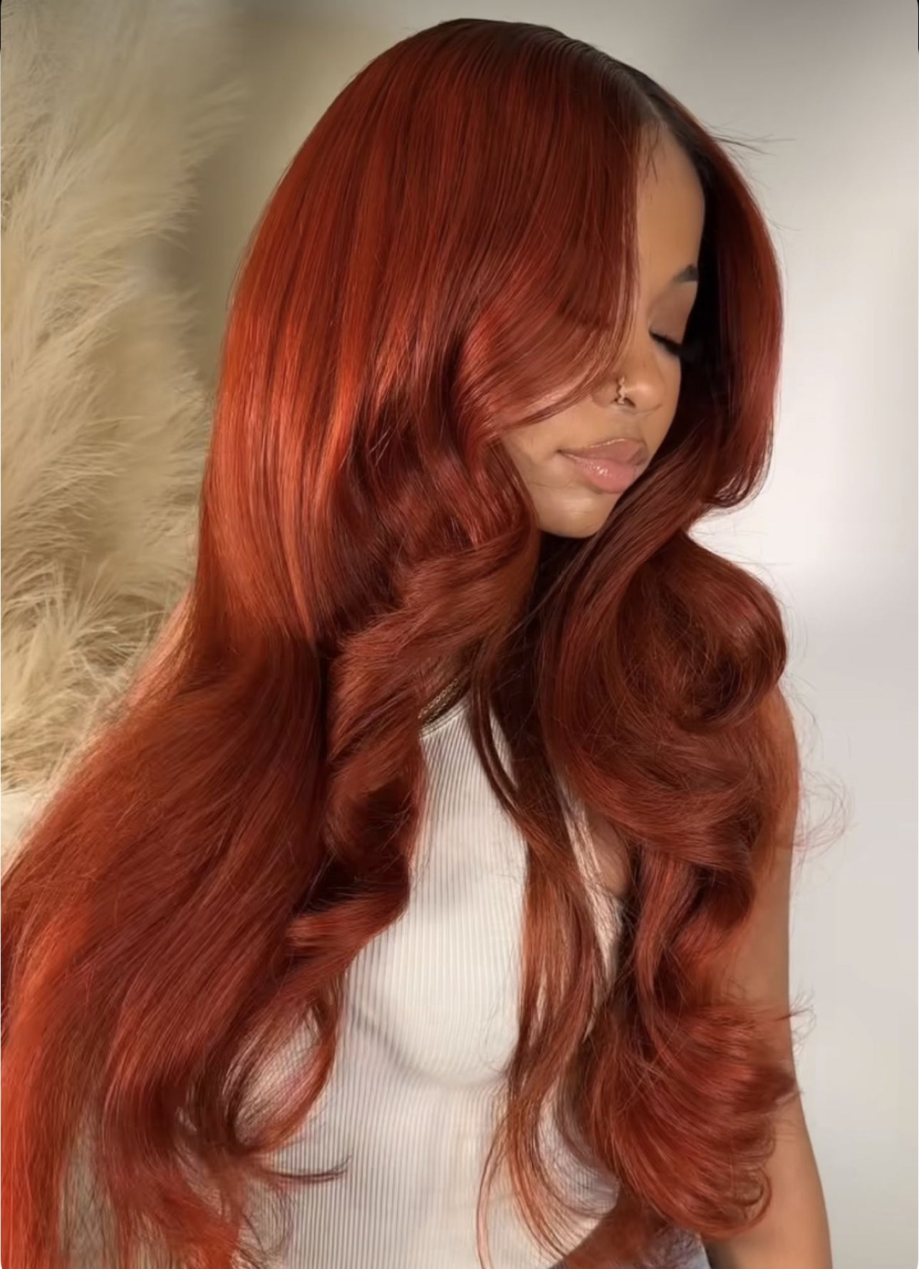 Dark Copper Real HD Lace 13x6 Full Frontal Wigs Body Wave
