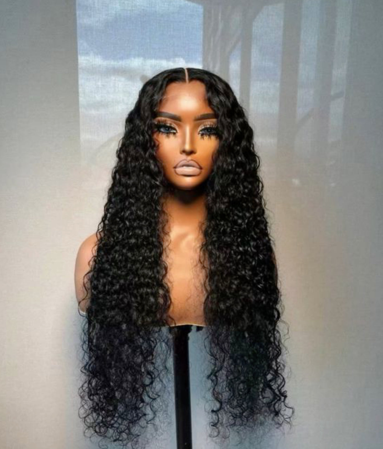 Curly HD Lace 13X4 Wig Natural Black