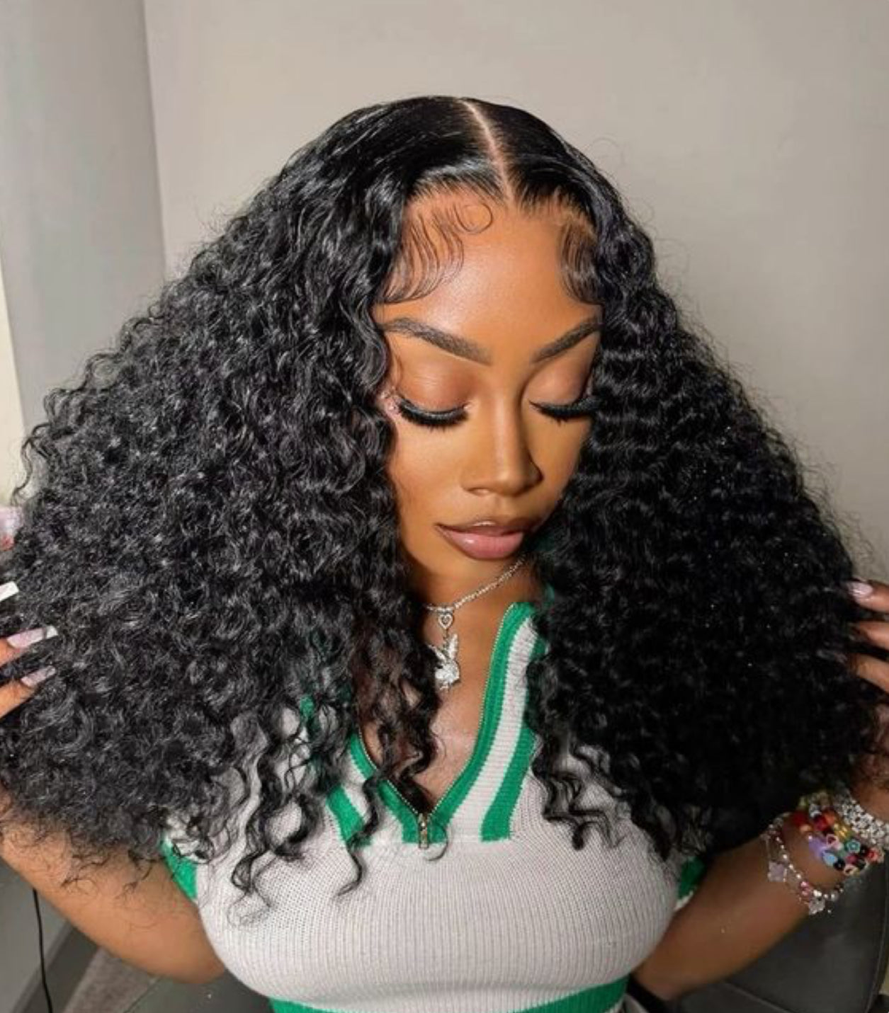 Curly HD Lace 13X4 Wig Natural Black
