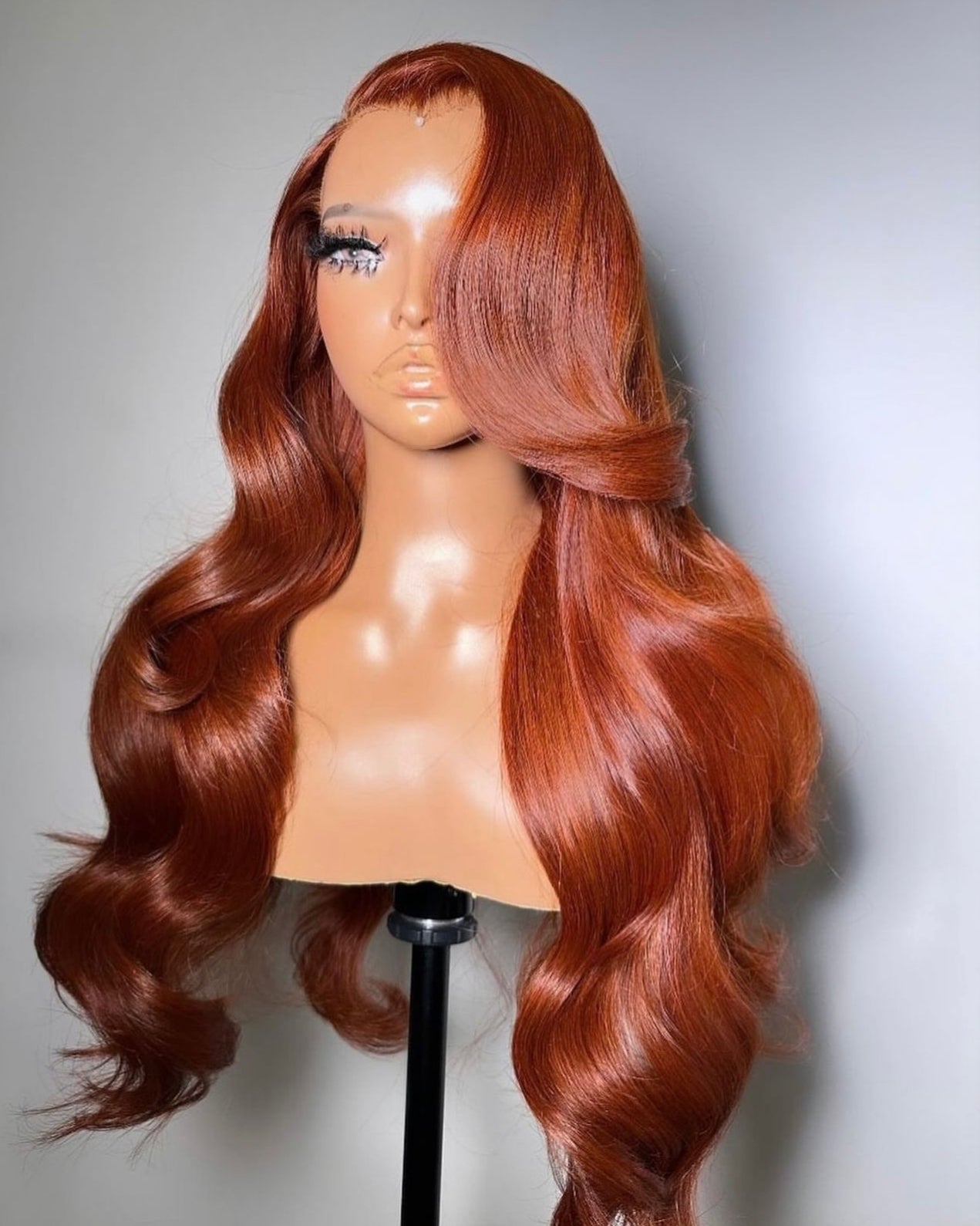 Copper Red Brown Real HD Lace 13x6 Body Wave Frontal Wigs
