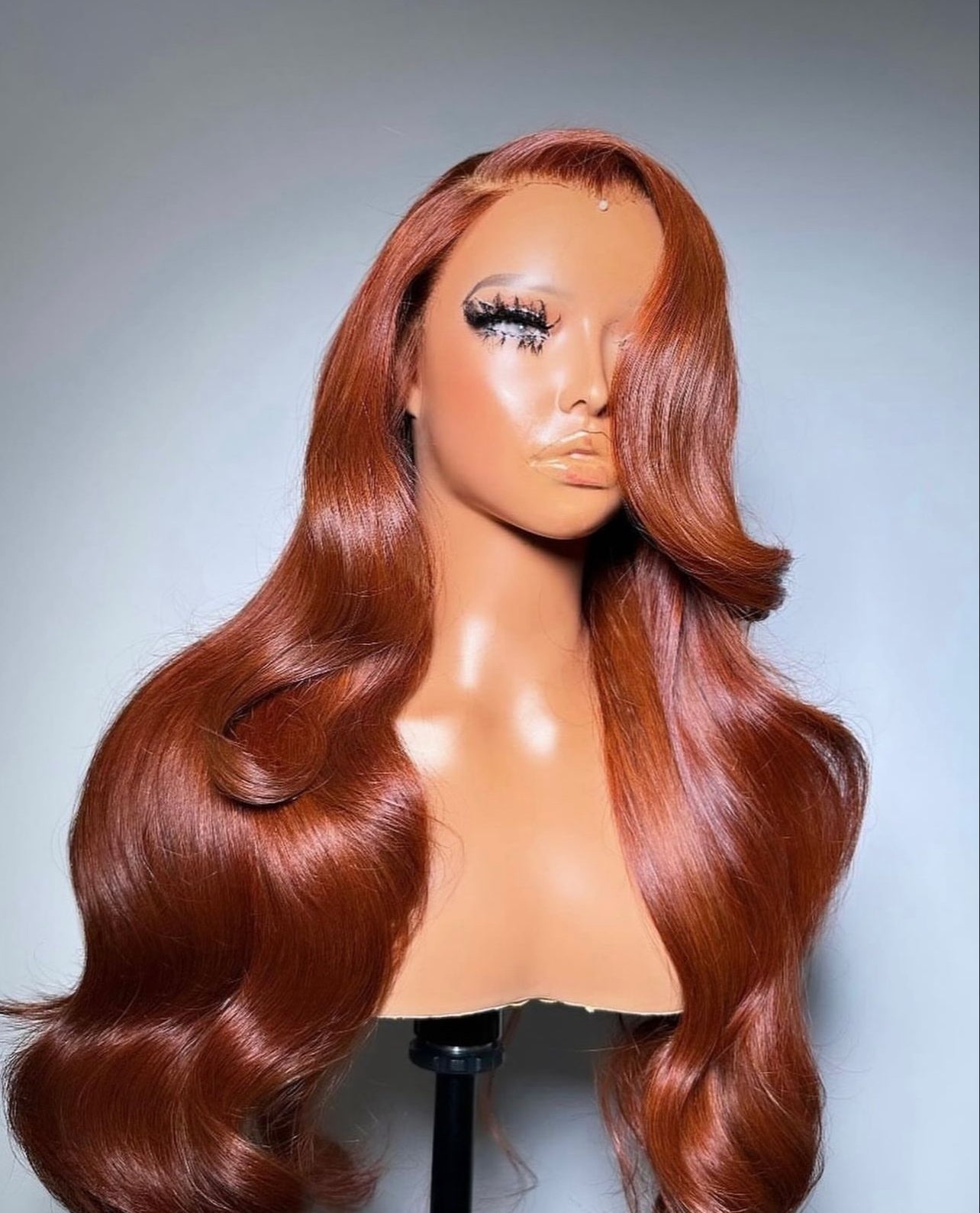 Copper Red Brown Real HD Lace 13x6 Body Wave Frontal Wigs