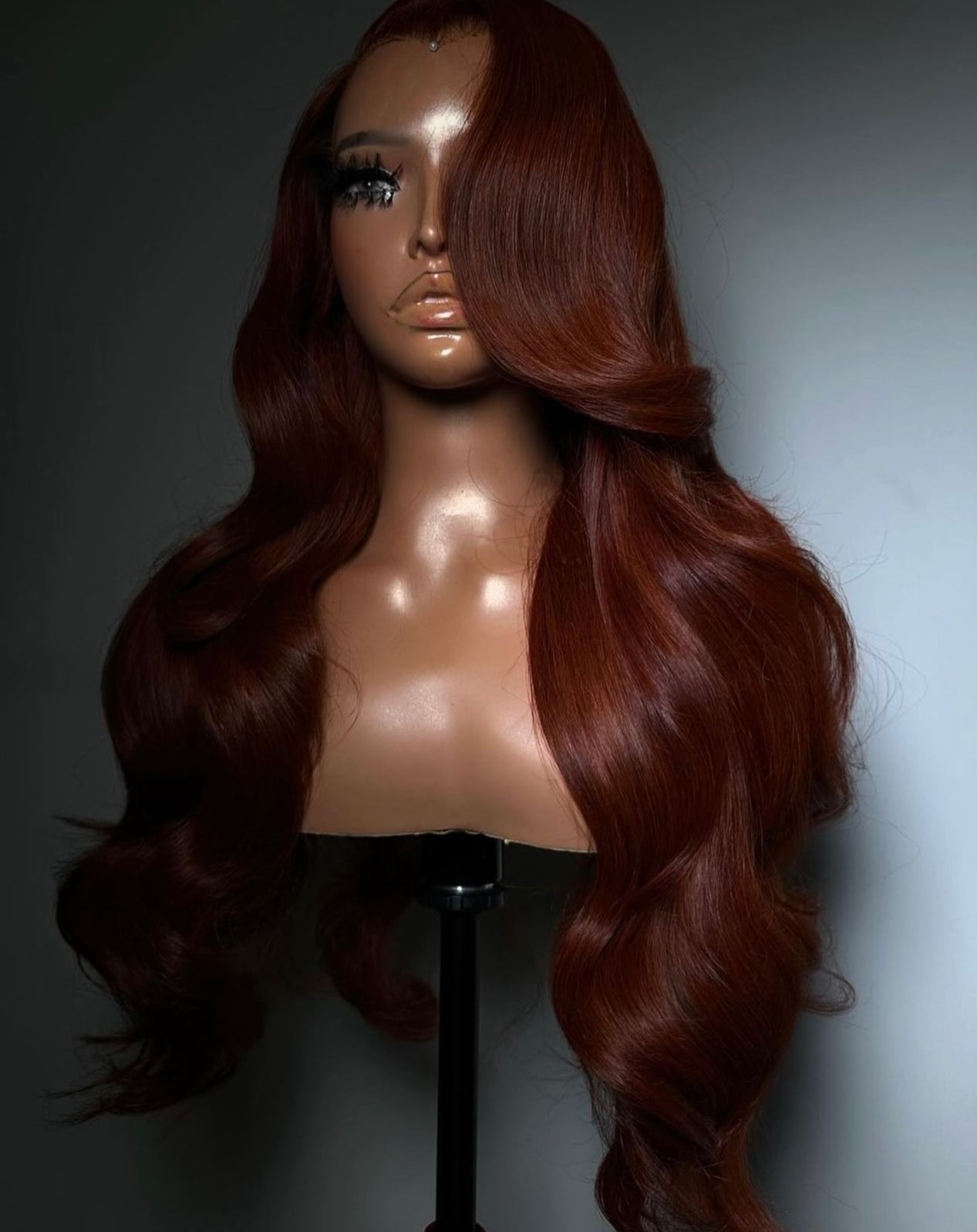 Copper Red Brown Real HD Lace 13x6 Body Wave Frontal Wigs