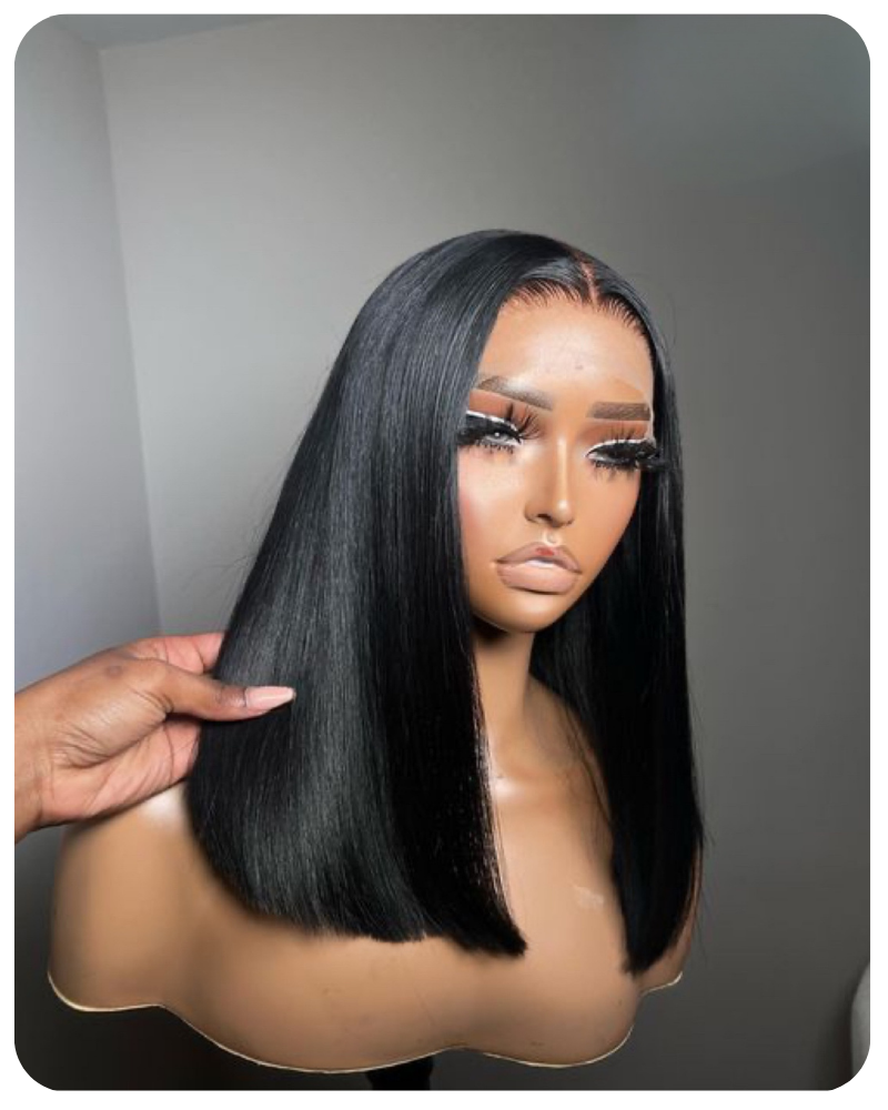 Wig 5x5 14 inch HD Lace Straight Short Bob