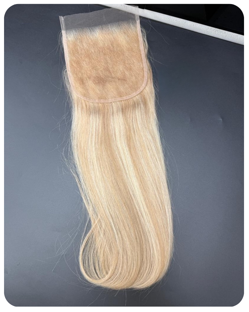 Latto straight honey blond highlight closure