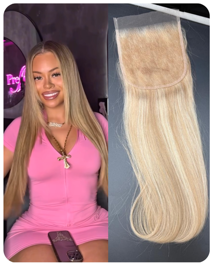 Latto straight honey blond highlight bundle